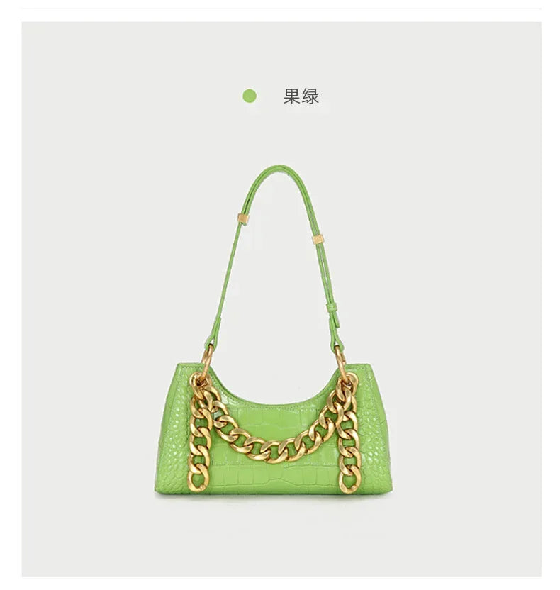 High-end Niche Design Baguette Bag Genuine Leather Women's Bag 2024 New Shoulder Bags Tote Bag Designer Luxury Handbags Purse