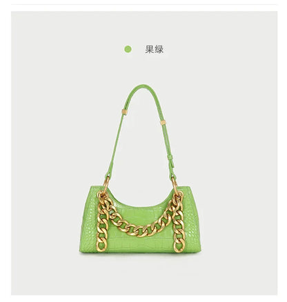 High-end Niche Design Baguette Bag Genuine Leather Women's Bag 2024 New Shoulder Bags Tote Bag Designer Luxury Handbags Purse
