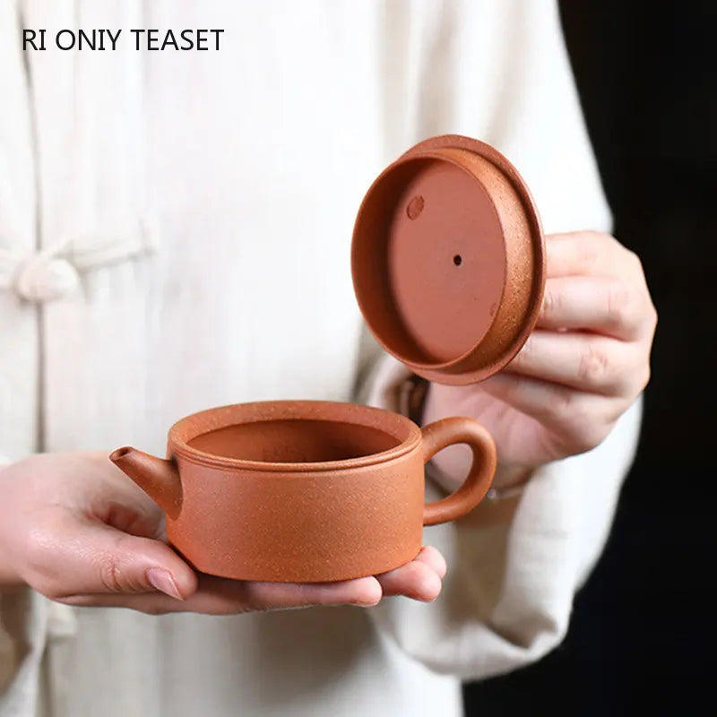 High-end Yixing Purple Clay Teapots Famous Large Caliber Handmade Landscape Pattern Tea Pot Beauty Kettle Chinese Zisha Tea Set