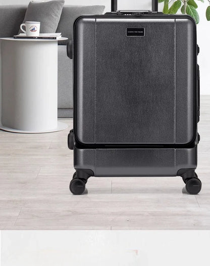 High end business climbing case with front 17.3 computer luggage, large capacity trolley case, travel box, 20 inches