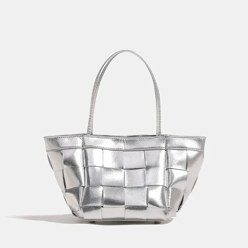 High end handmade woven bag, one shoulder portable bucket bag, versatile ins crossbody bag