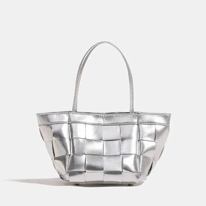 High end handmade woven bag, one shoulder portable bucket bag, versatile ins crossbody bag