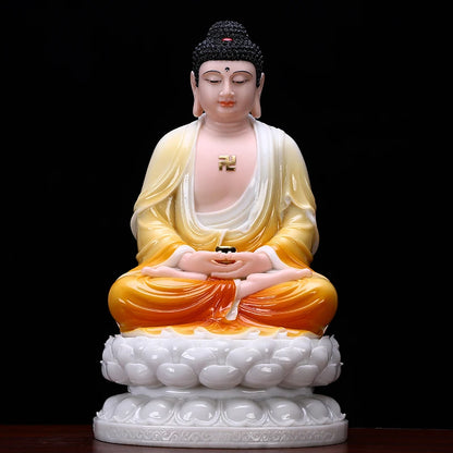 High grade Buddha statue Omnipotent Sakyamuni Buddha statue home family Worship efficacious safe protection GOOD LUCK Talisman