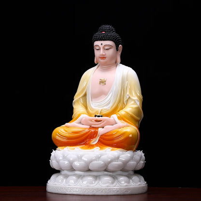 High grade Buddha statue Omnipotent Sakyamuni Buddha statue home family Worship efficacious safe protection GOOD LUCK Talisman