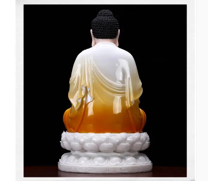 High grade Buddha statue Omnipotent Sakyamuni Buddha statue home family Worship efficacious safe protection GOOD LUCK Talisman