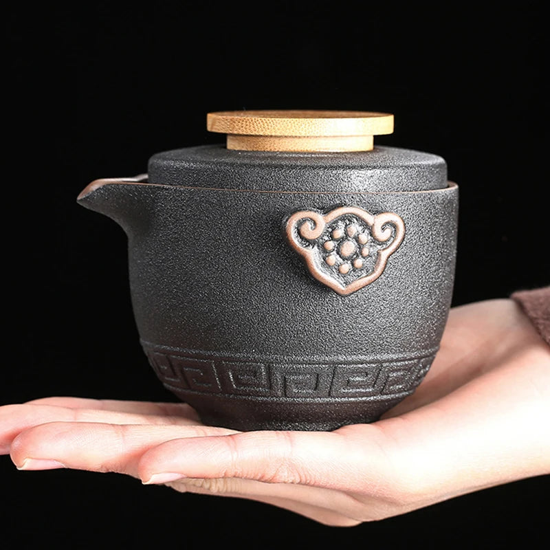 High grade Chinese Tea Travel Tea Set Kung Fu TeaSet Ceramic Portable Teapot Porcelain Teaset Gaiwan Tea Cups of Tea Ceremony