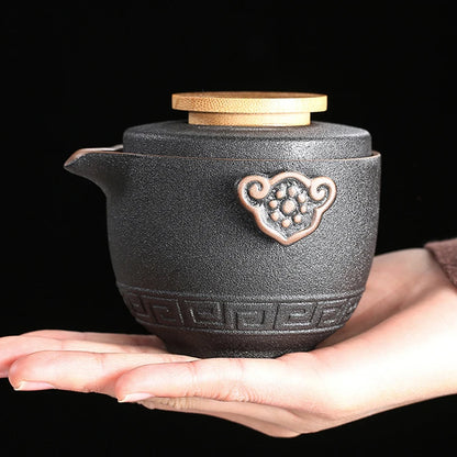 High grade Chinese Tea Travel Tea Set Kung Fu TeaSet Ceramic Portable Teapot Porcelain Teaset Gaiwan Tea Cups of Tea Ceremony