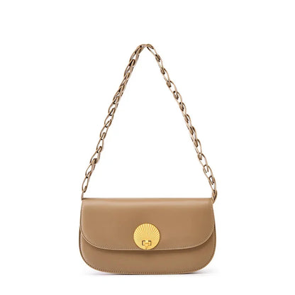 High-grade Genuine Leather Women's Shoulder Advanced Sense Woven Underarm Fashion New Cowhide Small Crossbody Bag