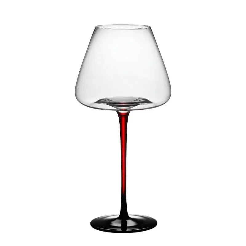 High-grade Luxury Black Tie Burgundy Red Wine Glass Flute Champagne Glass Glasses for Drinks Cup for Alcohol Wineglass Cups Shot