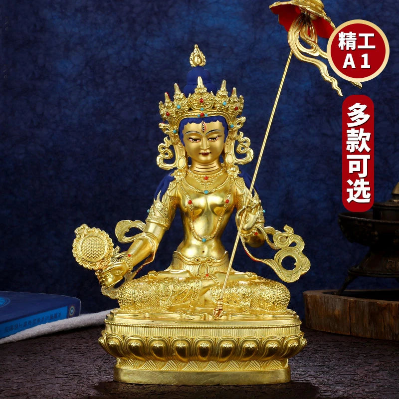 High grade TOP buddha statue # Asia Buddhism Gilding golden Exorcism safety maha sitatapatra DA BAI SAN FOMU buddha God statue