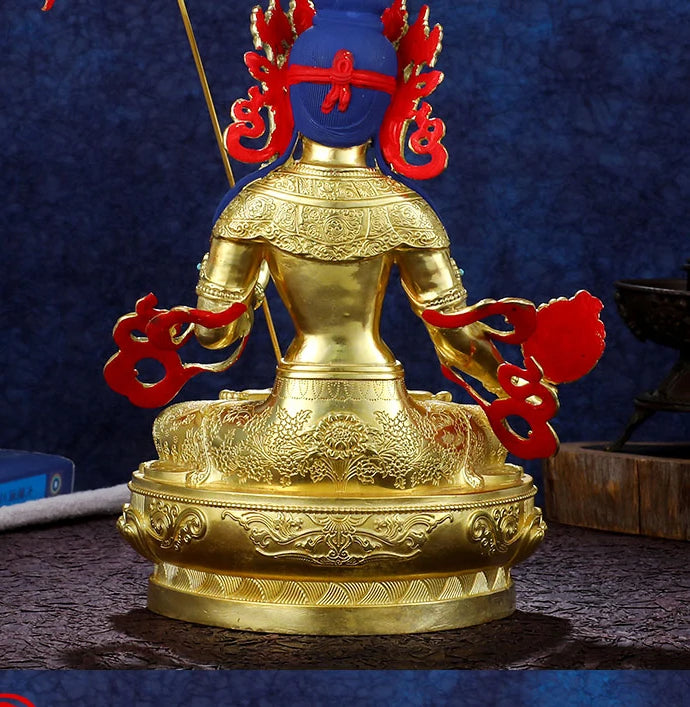 High grade TOP buddha statue # Asia Buddhism Gilding golden Exorcism safety maha sitatapatra DA BAI SAN FOMU buddha God statue