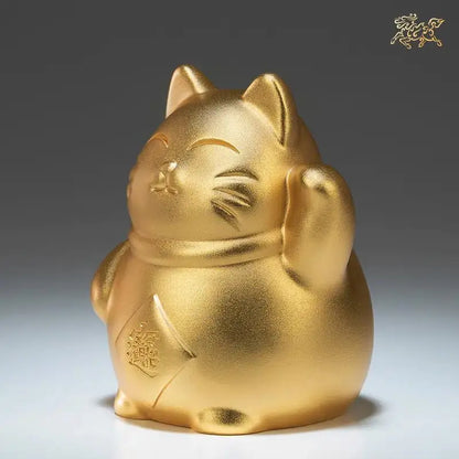 High grade gift present # HOME CAR Geomantic Mascot Bring good luck Recruit wealth Gold Lucky Cat Fortune cat copper statue