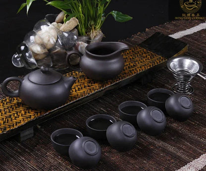 High quality Kung Fu Tea Set Yixing Teapot Handmade Purple Clay Tea Pot Cup Set ,Zisha Ceramic Chinese Tea Ceremony Gift