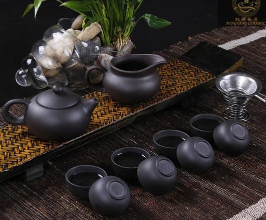 High quality Kung Fu Tea Set Yixing Teapot Handmade Purple Clay Tea Pot Cup Set ,Zisha Ceramic Chinese Tea Ceremony Gift