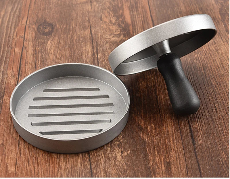 High quality Round Shape Hamburger Press Aluminum Alloy 11 cm Hamburger Meat Beef Grill Burger Press Kitchen Food Mold