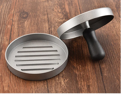 High quality Round Shape Hamburger Press Aluminum Alloy 11 cm Hamburger Meat Beef Grill Burger Press Kitchen Food Mold