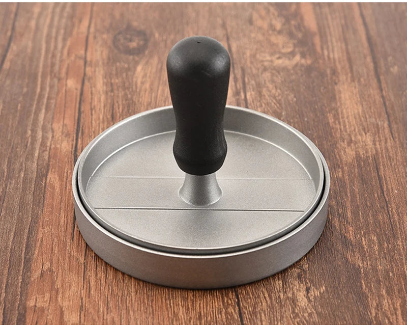 High quality Round Shape Hamburger Press Aluminum Alloy 11 cm Hamburger Meat Beef Grill Burger Press Kitchen Food Mold