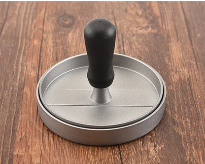 High quality Round Shape Hamburger Press Aluminum Alloy 11 cm Hamburger Meat Beef Grill Burger Press Kitchen Food Mold
