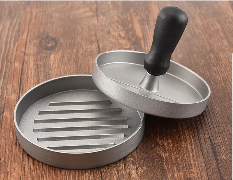 High quality Round Shape Hamburger Press Aluminum Alloy 11 cm Hamburger Meat Beef Grill Burger Press Kitchen Food Mold