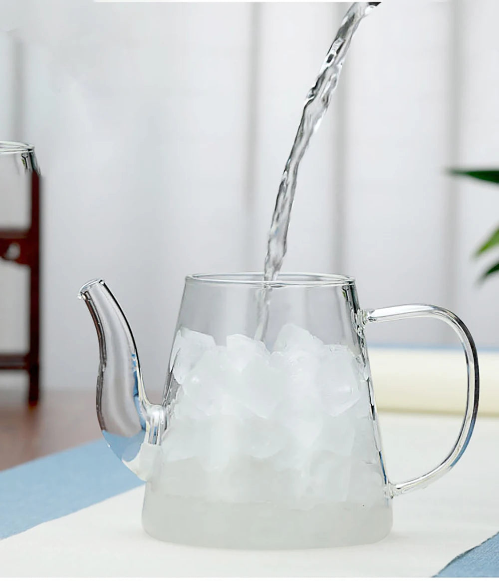 High quality Tea Infuser Pot Heat-resistant Glass Teapot Cup With Filter Flower Tea Pot Oolong Puer Kettle Glass Coffee Tea Pot