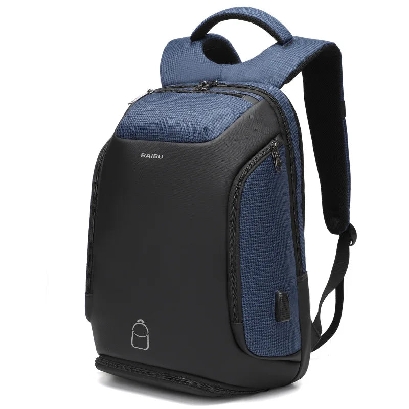 High quality men backpack woman Business outdoors backpack travel 15.6 Laptop backpack With USB Charge school Bagpack Shoe bag