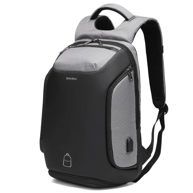 High quality men backpack woman Business outdoors backpack travel 15.6 Laptop backpack With USB Charge school Bagpack Shoe bag