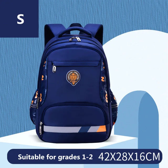High quality nylon children school backpack for teenagers boys girls British style kids schoolbag Orthopedic School bags Mochila