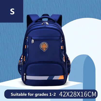 High quality nylon children school backpack for teenagers boys girls British style kids schoolbag Orthopedic School bags Mochila