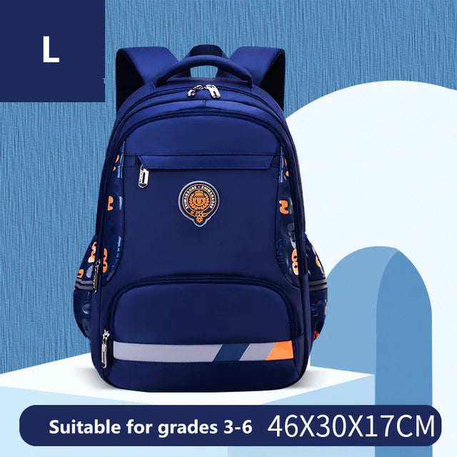 High quality nylon children school backpack for teenagers boys girls British style kids schoolbag Orthopedic School bags Mochila