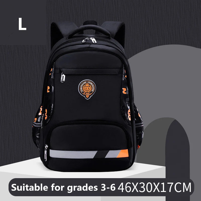 High quality nylon children school backpack for teenagers boys girls British style kids schoolbag Orthopedic School bags Mochila