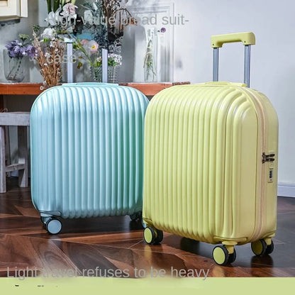 High-value bread suitcase, 18-inch ultra-light cabin suitcase, women's small lockbox, men's 20-inch trolley luggage