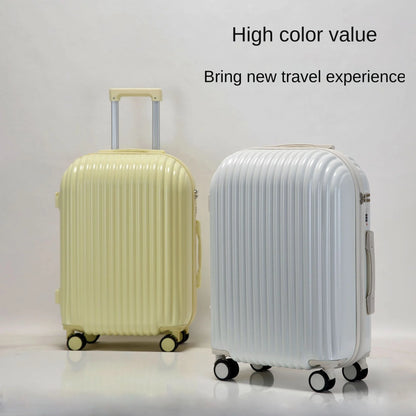 High-value bread suitcase ultra-light pressure-resistant boarding female small password box male 20-inch pull rod travel luggage