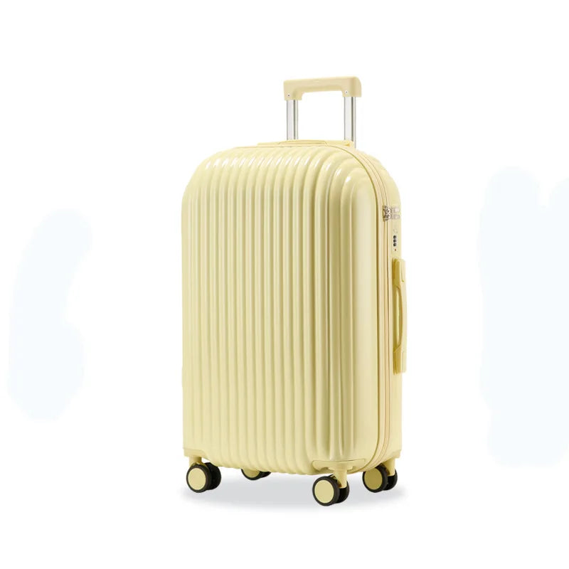 High-value bread suitcase ultra-light pressure-resistant boarding female small password box male 20-inch pull rod travel luggage