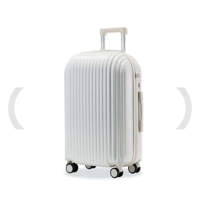 High-value bread suitcase ultra-light pressure-resistant boarding female small password box male 20-inch pull rod travel luggage