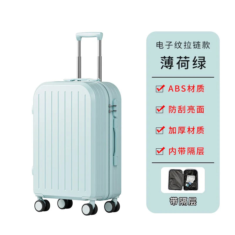 High-value small luggage boarding box 20 inch student travel universal wheel mute mother luggage case