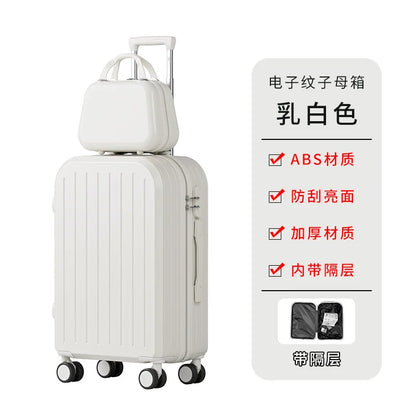 High-value small luggage boarding box 20 inch student travel universal wheel mute mother luggage case