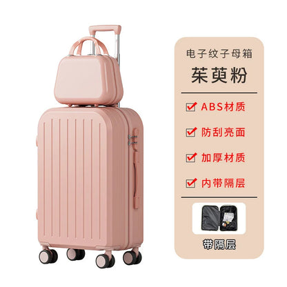 High-value small luggage boarding box 20 inch student travel universal wheel mute mother luggage case