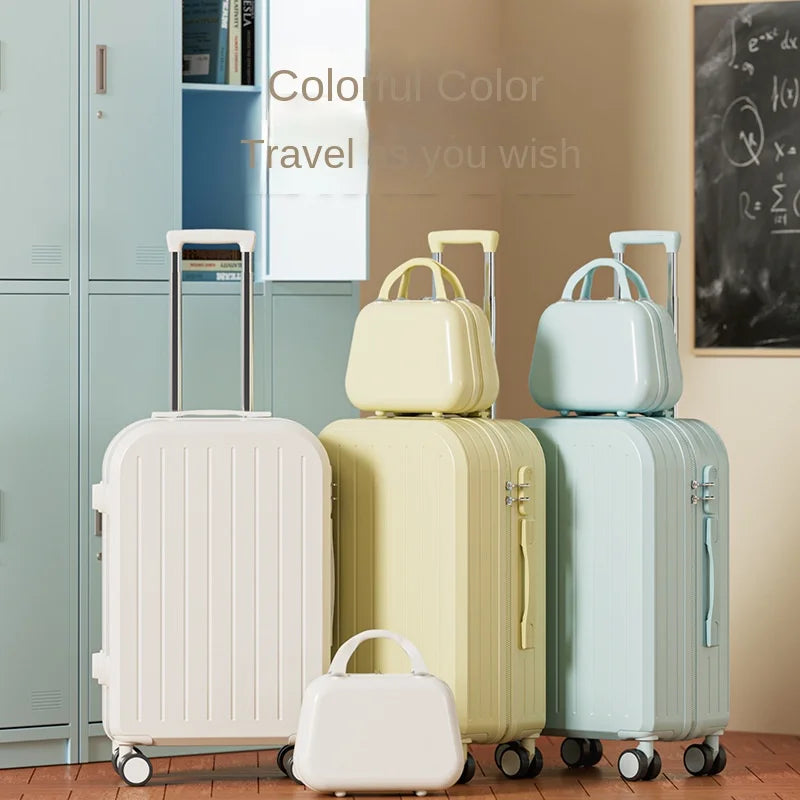 High-value small luggage boarding box 20 inch student travel universal wheel mute mother luggage case