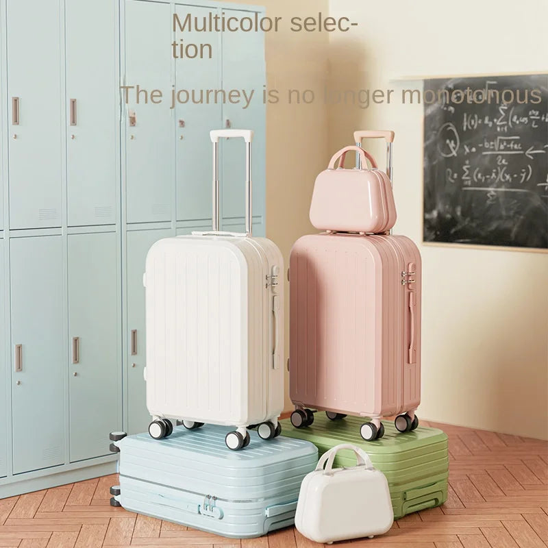 High-value small luggage boarding box 20 inch student travel universal wheel mute mother luggage case
