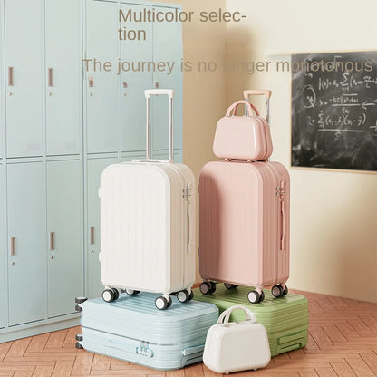 High-value small luggage boarding box 20 inch student travel universal wheel mute mother luggage case