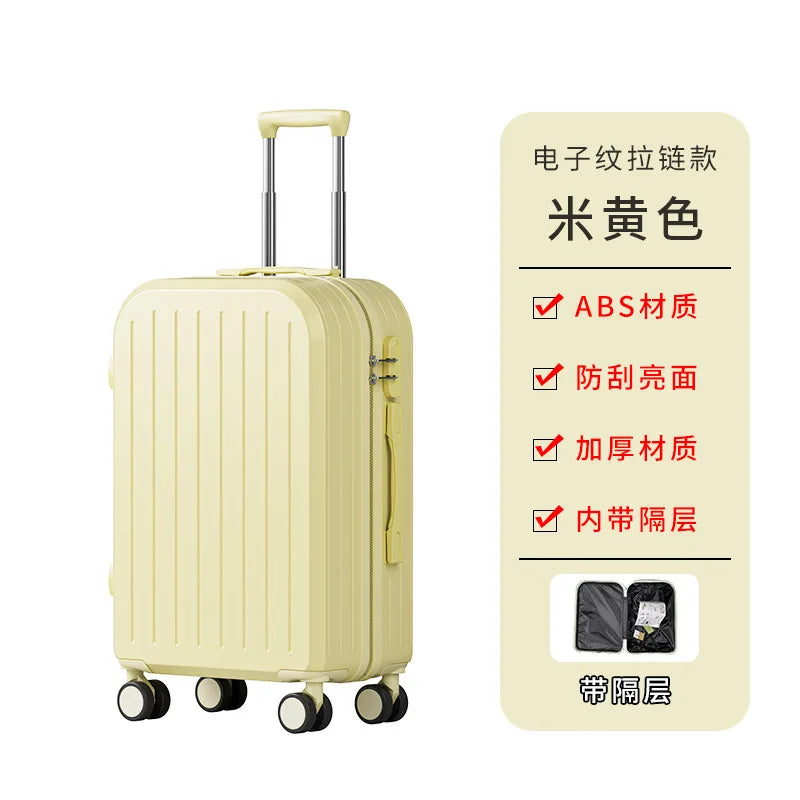 High-value small luggage boarding box 20 inch student travel universal wheel mute mother luggage case