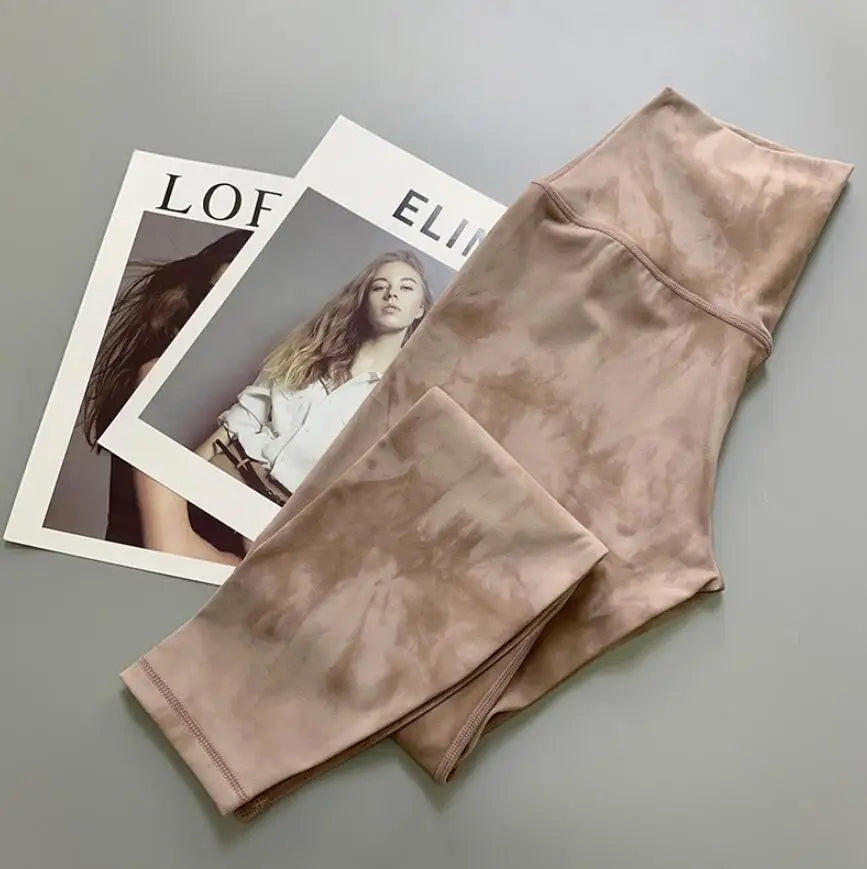 High waisted leggings for women's sports fitness and tight fitting in autumn and winter