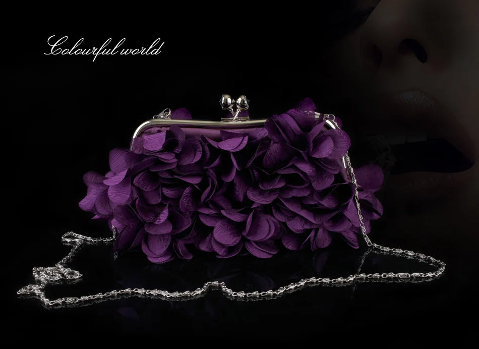 Highend luxury Flower party bag Bridal Nightclub fashion dress bag Holding fashion cheongsam clutch bag party elegant purses