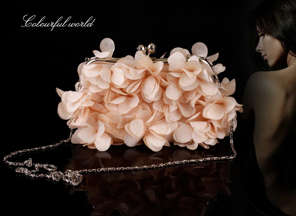 Highend luxury Flower party bag Bridal Nightclub fashion dress bag Holding fashion cheongsam clutch bag party elegant purses