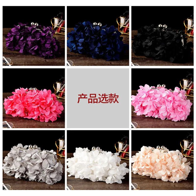 Highend luxury Flower party bag Bridal Nightclub fashion dress bag Holding fashion cheongsam clutch bag party elegant purses