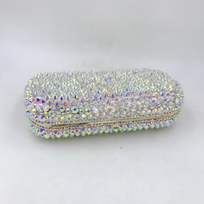 Highend luxury women Hand-inlaid with diamond crystals evening party luxury clutches bridal wedding party elegant crystal purses