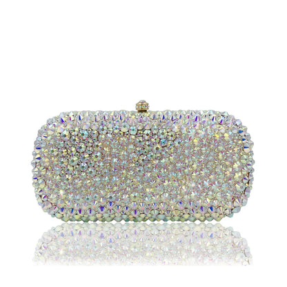 Highend luxury women Hand-inlaid with diamond crystals evening party luxury clutches bridal wedding party elegant crystal purses