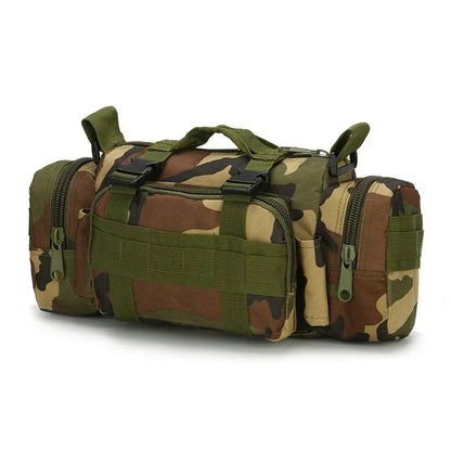 Hiking Outdoor Waist Bag 600D Waterproof Oxford Climbing Shoulder Bags Tactical Fishing Camping Pouch Bag New 2024