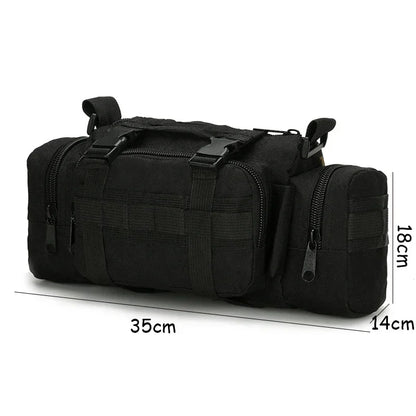 Hiking Outdoor Waist Bag 600D Waterproof Oxford Climbing Shoulder Bags Tactical Fishing Camping Pouch Bag New 2024