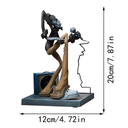 Hip Hop Singer Resin Figurines Decoration Rapper Star Sculpture Modern Art Resin Crafts for Desktop Decoration Home Decor Gift